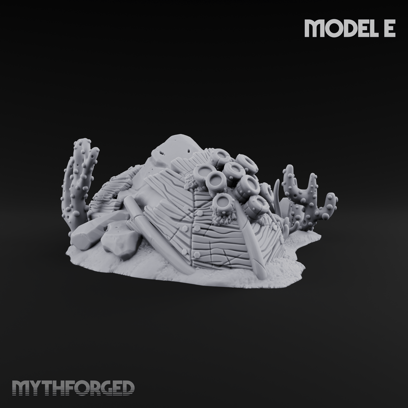 Sunken Ocean Floors E Miniature for Dungeons and Dragons, Pathfinder or other TTRPGs
