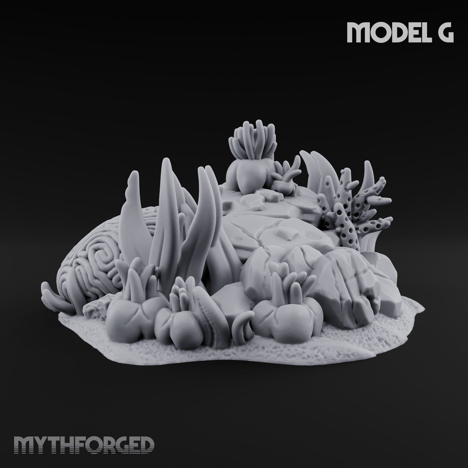 Sunken Ocean Floors G Miniature for Dungeons and Dragons, Pathfinder or other TTRPGs
