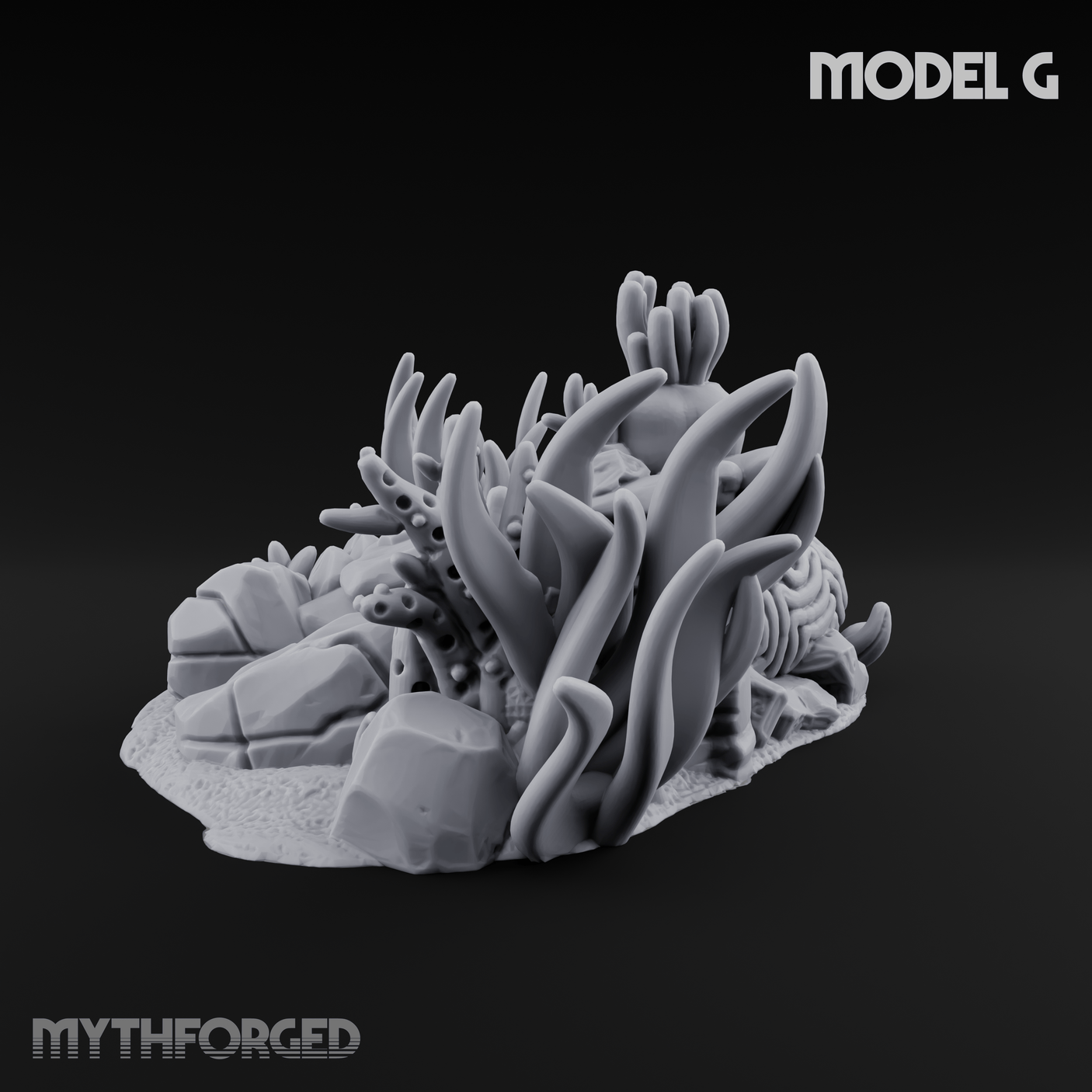 Sunken Ocean Floors G Miniature for Dungeons and Dragons, Pathfinder or other TTRPGs