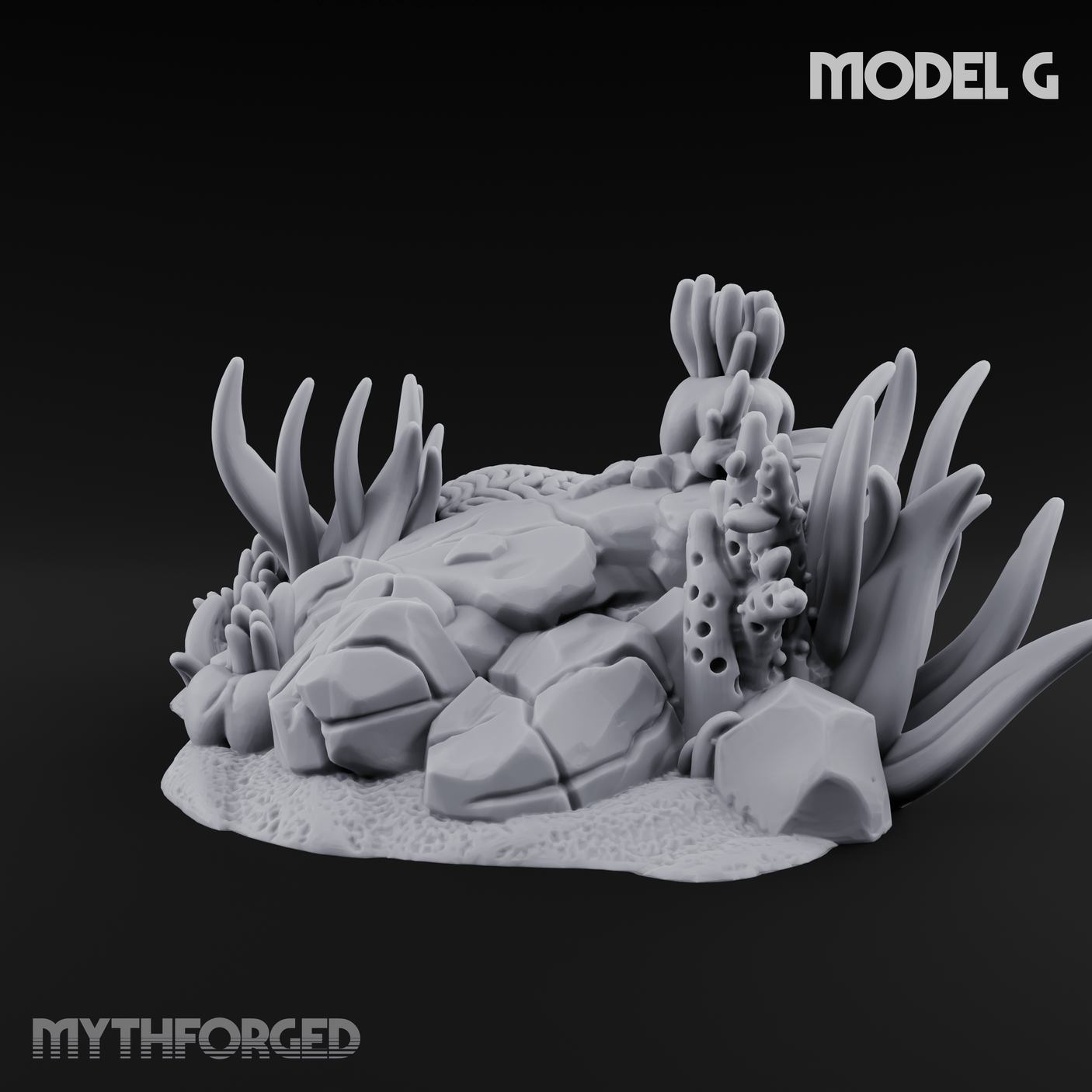 Sunken Ocean Floors G Miniature for Dungeons and Dragons, Pathfinder or other TTRPGs