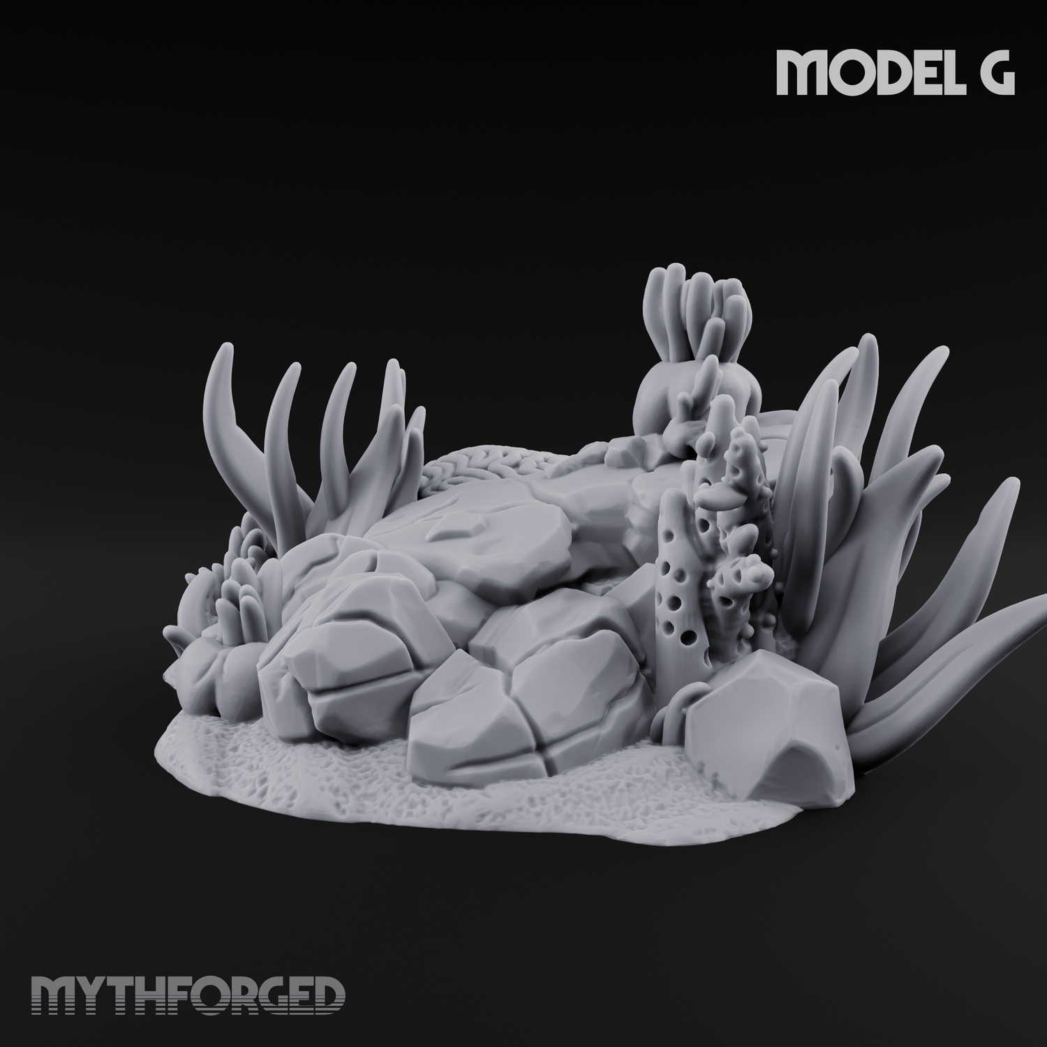 Sunken Ocean Floors G Miniature for Dungeons and Dragons, Pathfinder or other TTRPGs