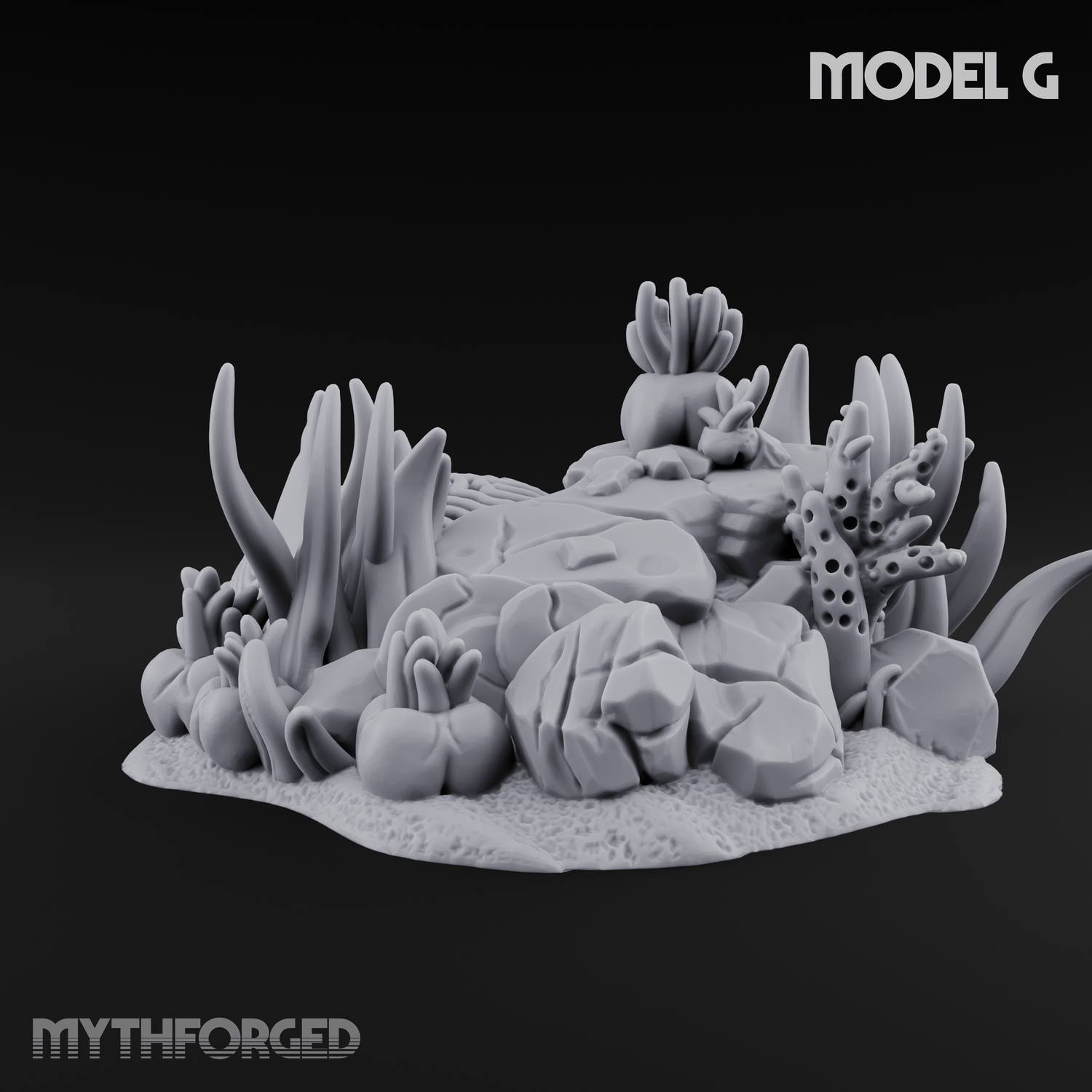 Sunken Ocean Floors G Miniature for Dungeons and Dragons, Pathfinder or other TTRPGs