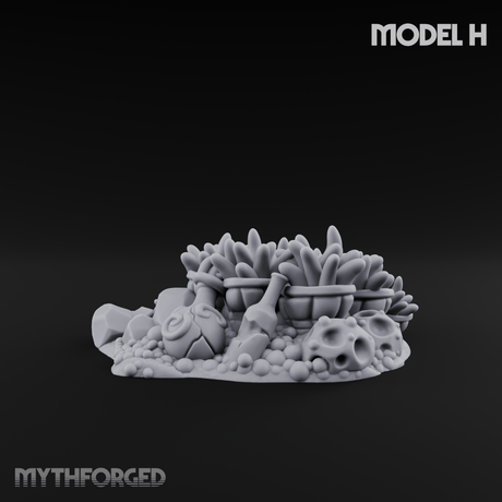 Sunken Ocean Floors H Miniature for Dungeons and Dragons, Pathfinder or other TTRPGs