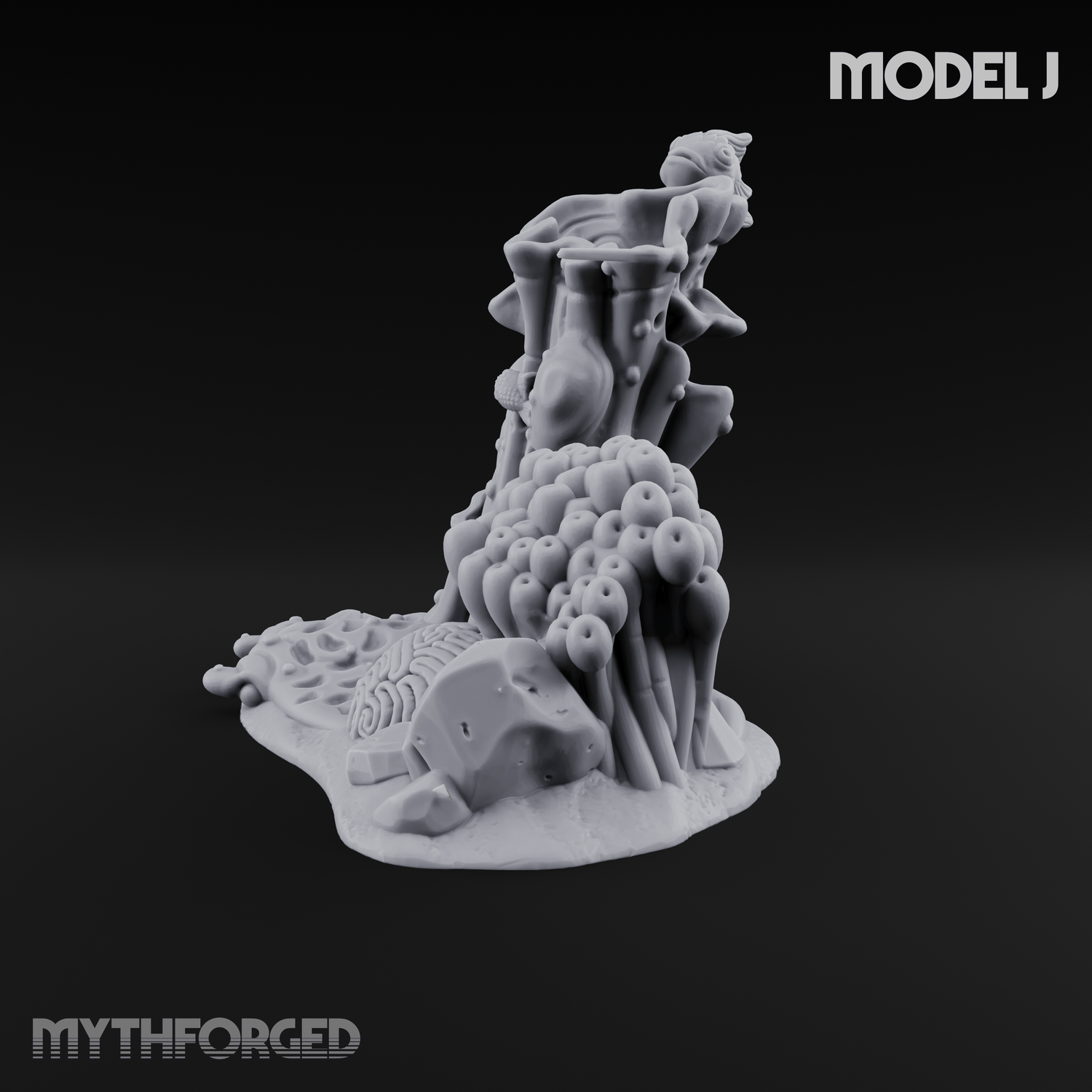 Sunken Ocean Floors J Miniature for Dungeons and Dragons, Pathfinder or other TTRPGs