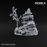 Sunken Ocean Floors K Miniature for Dungeons and Dragons, Pathfinder or other TTRPGs