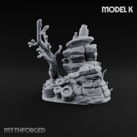 Sunken Ocean Floors K Miniature for Dungeons and Dragons, Pathfinder or other TTRPGs