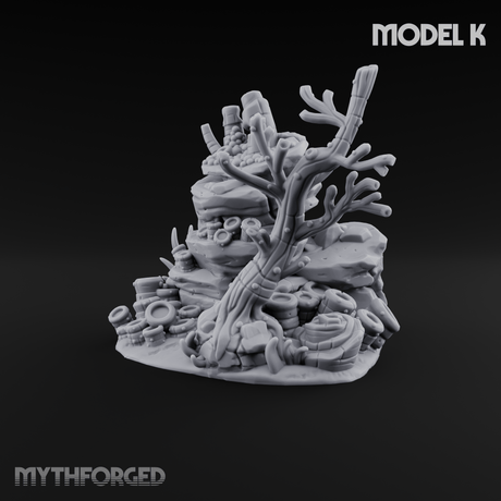 Sunken Ocean Floors K Miniature for Dungeons and Dragons, Pathfinder or other TTRPGs