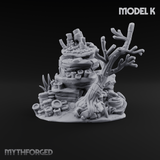 Sunken Ocean Floors K Miniature for Dungeons and Dragons, Pathfinder or other TTRPGs