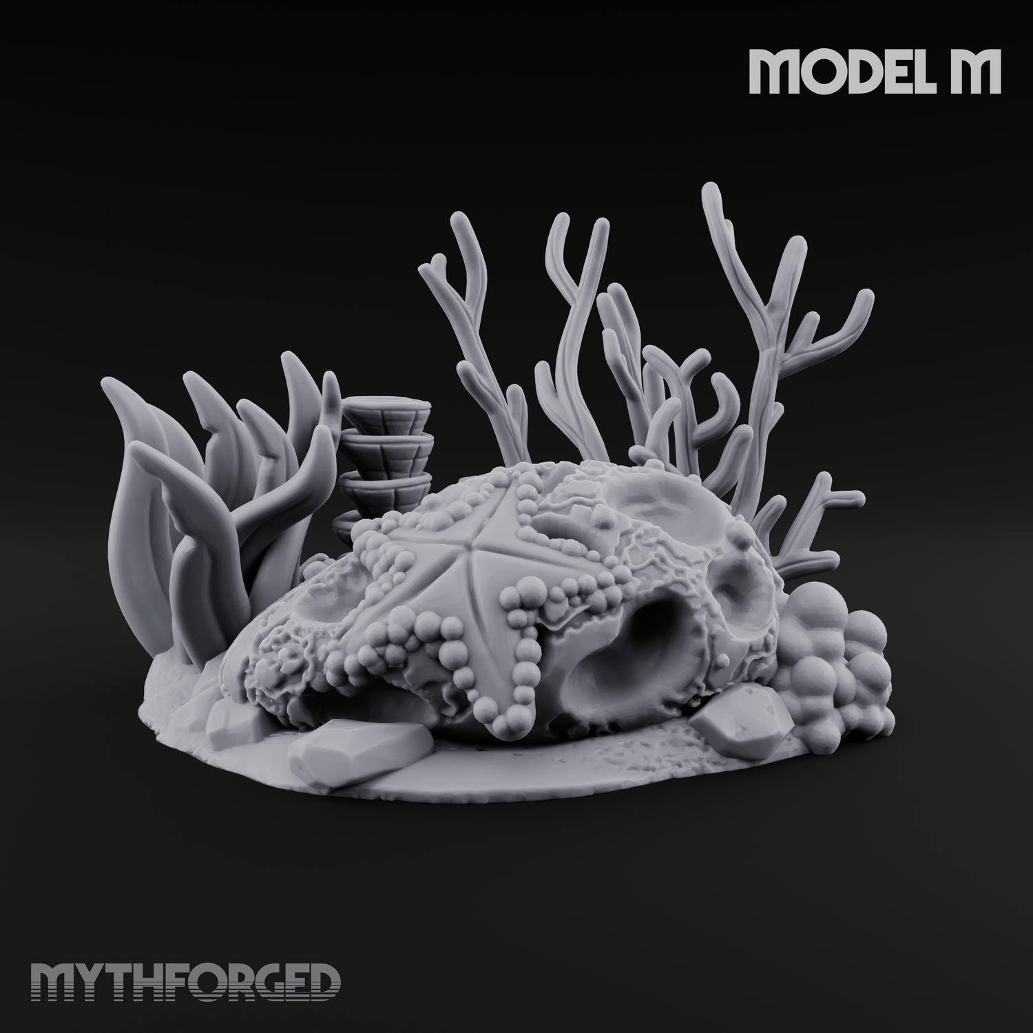Sunken Ocean Floors M Miniature for Dungeons and Dragons, Pathfinder or other TTRPGs