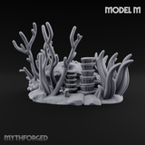 Sunken Ocean Floors M Miniature for Dungeons and Dragons, Pathfinder or other TTRPGs