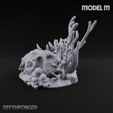 Sunken Ocean Floors M Miniature for Dungeons and Dragons, Pathfinder or other TTRPGs