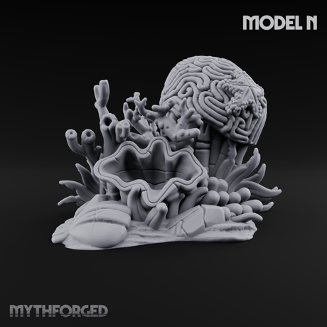 Sunken Ocean Floors N Miniature for Dungeons and Dragons, Pathfinder or other TTRPGs