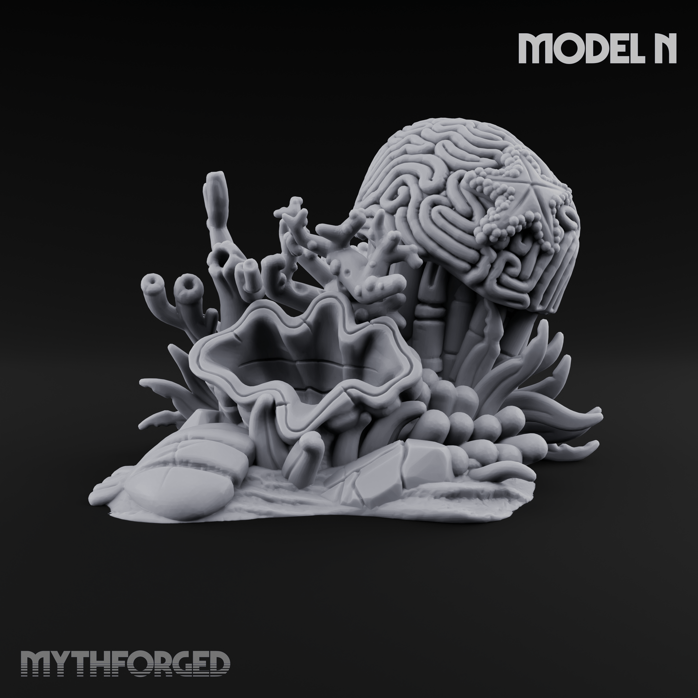 Sunken Ocean Floors N Miniature for Dungeons and Dragons, Pathfinder or other TTRPGs