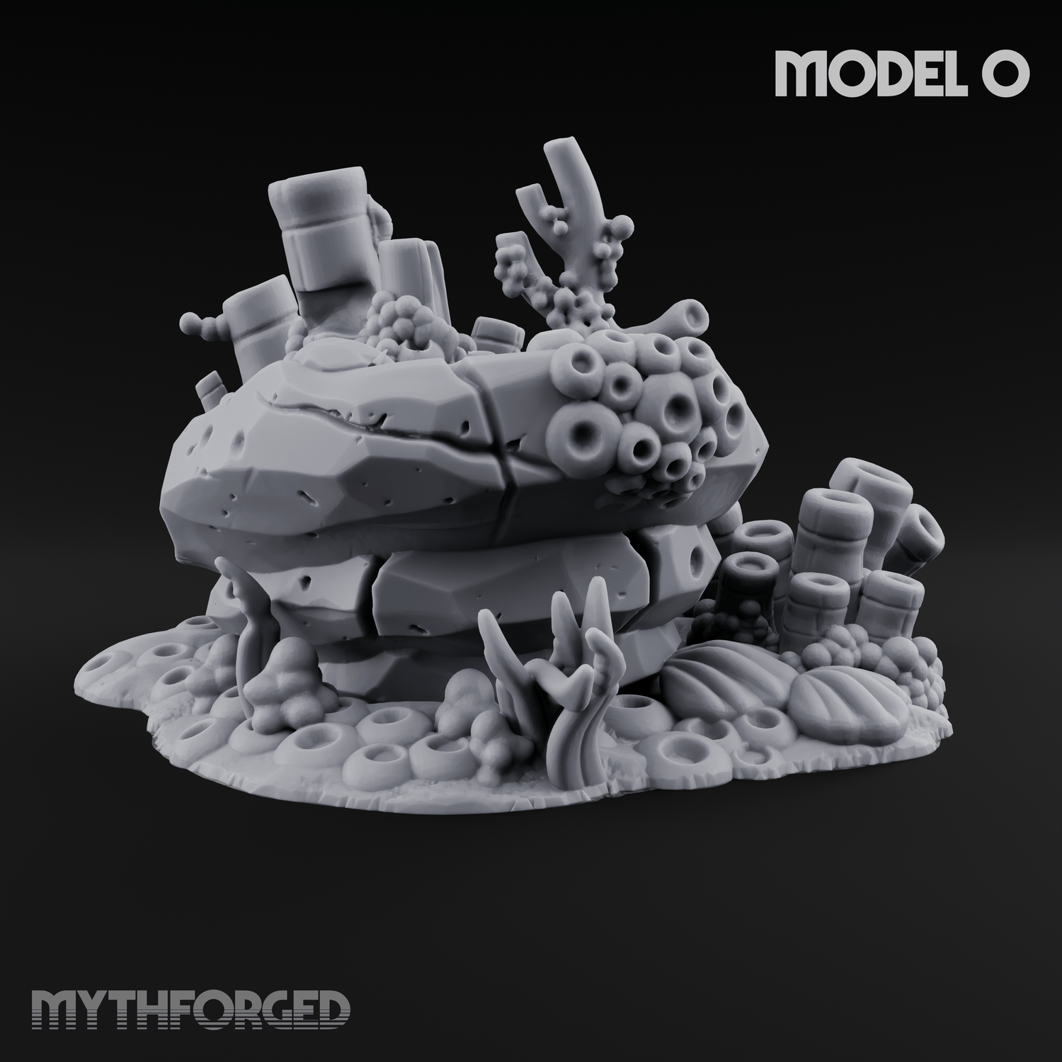 Sunken Ocean Floors O Miniature for Dungeons and Dragons, Pathfinder or other TTRPGs