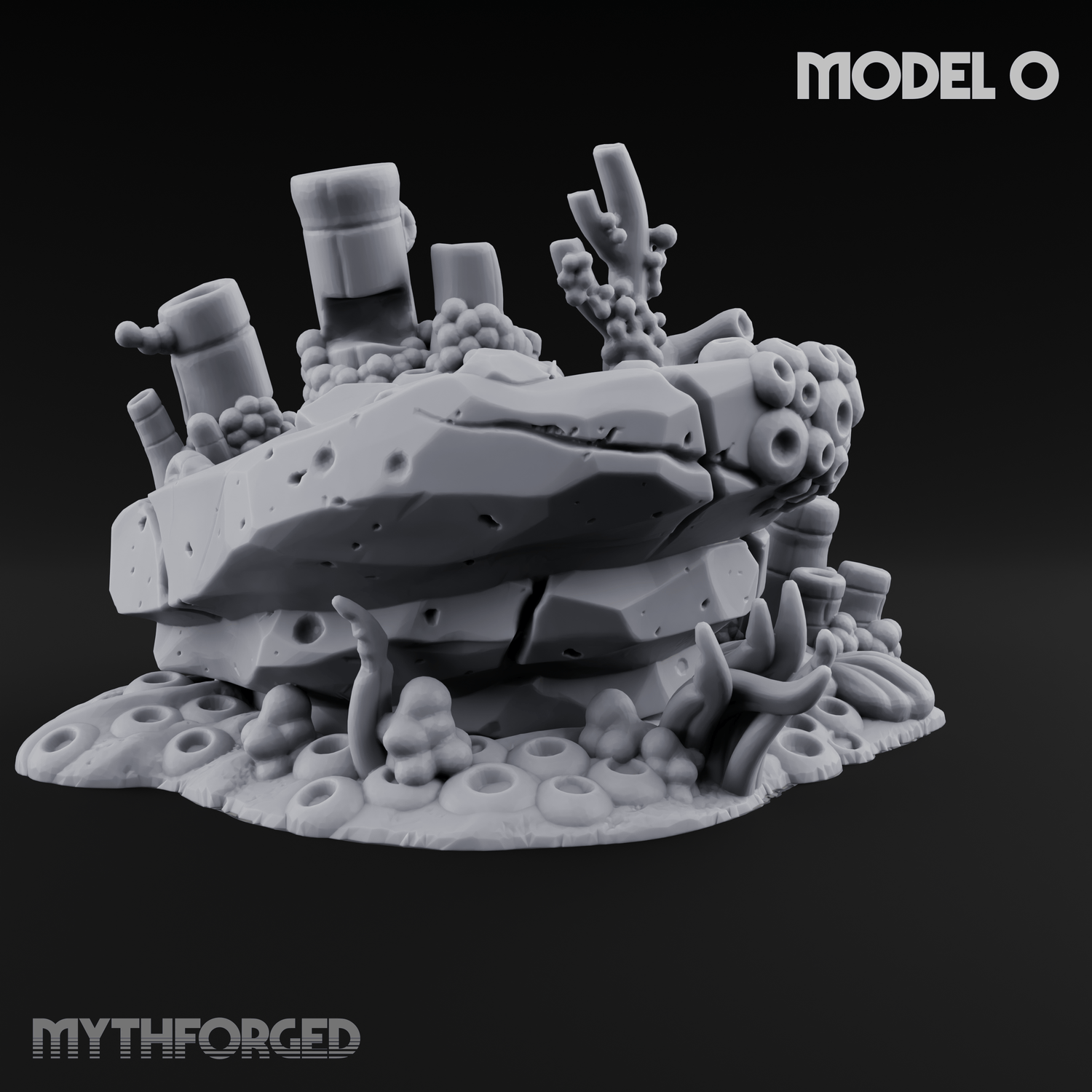 Sunken Ocean Floors O Miniature for Dungeons and Dragons, Pathfinder or other TTRPGs