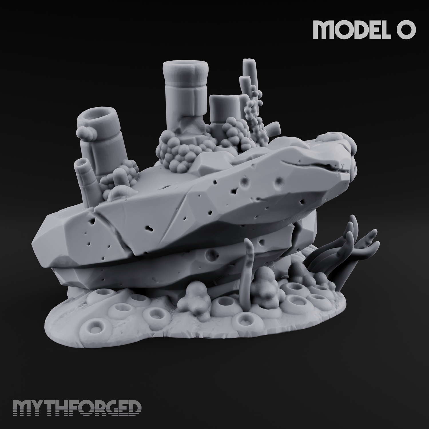 Sunken Ocean Floors O Miniature for Dungeons and Dragons, Pathfinder or other TTRPGs
