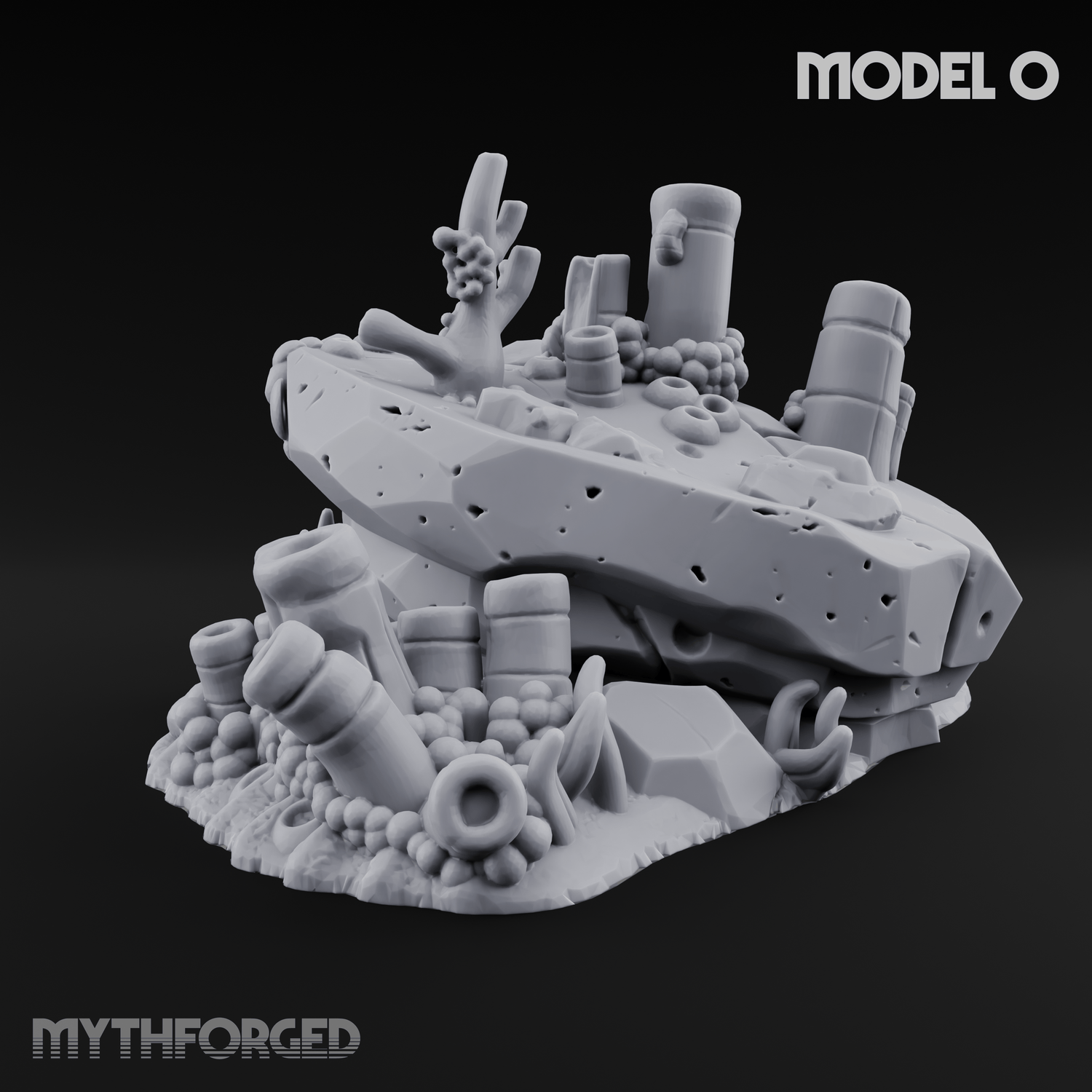 Sunken Ocean Floors O Miniature for Dungeons and Dragons, Pathfinder or other TTRPGs