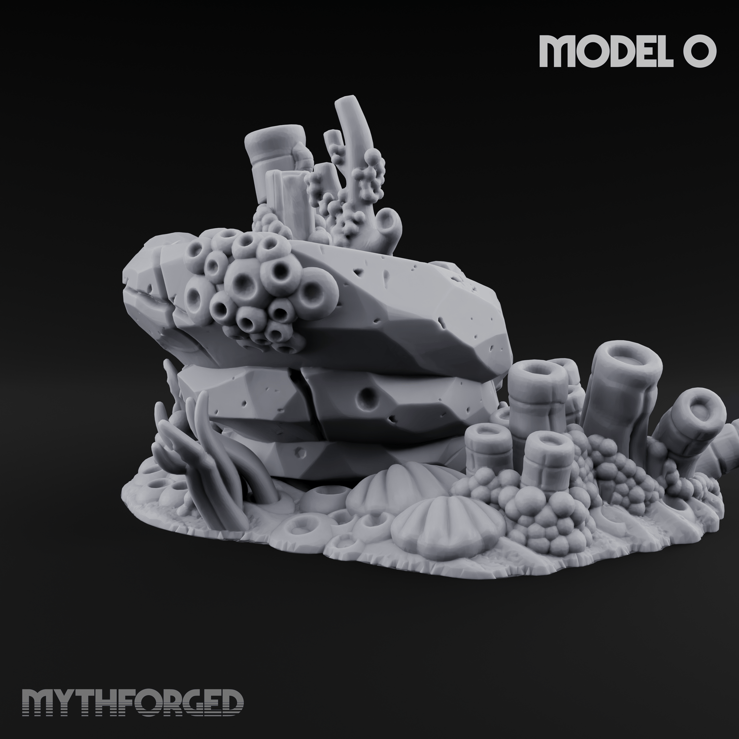 Sunken Ocean Floors O Miniature for Dungeons and Dragons, Pathfinder or other TTRPGs