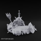 Cursed Battlefield Altar Miniature for Dungeons and Dragons, Pathfinder or other TTRPGs