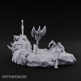 Cursed Battlefield Altar Miniature for Dungeons and Dragons, Pathfinder or other TTRPGs
