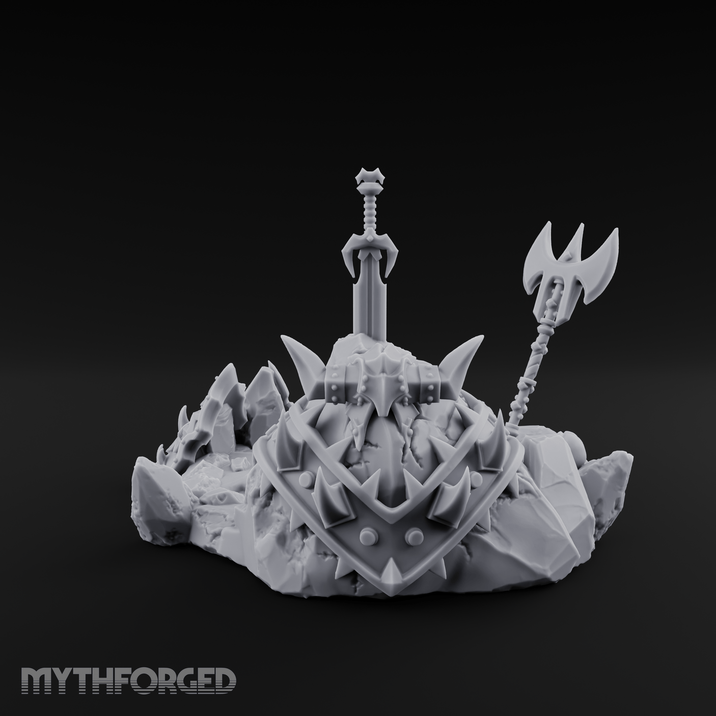 Cursed Battlefield Altar Miniature for Dungeons and Dragons, Pathfinder or other TTRPGs