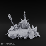 Cursed Battlefield Altar Miniature for Dungeons and Dragons, Pathfinder or other TTRPGs