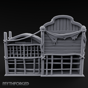 Rope-Bound Animal Cages Miniature for Dungeons and Dragons, Pathfinder or other TTRPGs