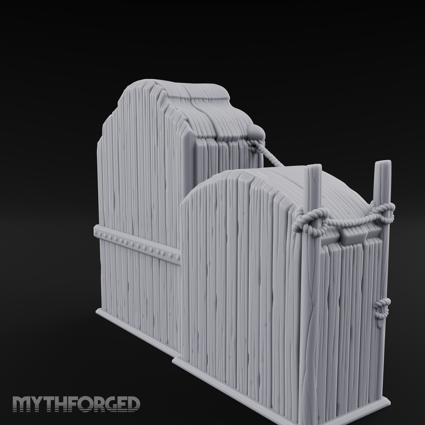 Rope-Bound Animal Cages Miniature for Dungeons and Dragons, Pathfinder or other TTRPGs