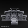 Twin-Dragon Shogun's Shrine Miniature for Dungeons and Dragons, Pathfinder or other TTRPGs