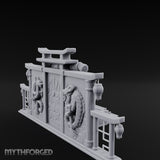 Twin-Dragon Shogun's Shrine Miniature for Dungeons and Dragons, Pathfinder or other TTRPGs