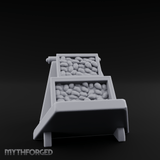 Produce-Laden Market Produce Stall Miniature for Dungeons and Dragons, Pathfinder or other TTRPGs