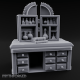 Well-Stocked Apothecary Potion Cabinet Miniature for Dungeons and Dragons, Pathfinder or other TTRPGs