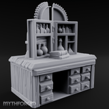 Well-Stocked Apothecary Potion Cabinet Miniature for Dungeons and Dragons, Pathfinder or other TTRPGs