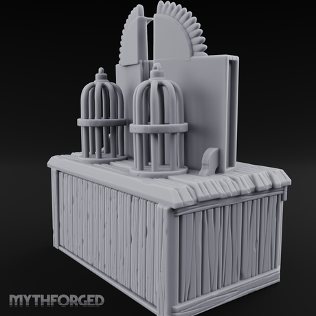 Well-Stocked Apothecary Potion Cabinet Miniature for Dungeons and Dragons, Pathfinder or other TTRPGs