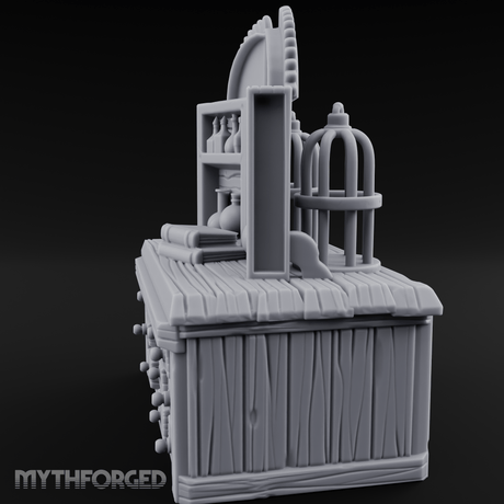 Well-Stocked Apothecary Potion Cabinet Miniature for Dungeons and Dragons, Pathfinder or other TTRPGs