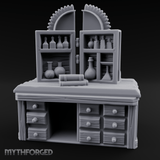Well-Stocked Apothecary Potion Cabinet Miniature for Dungeons and Dragons, Pathfinder or other TTRPGs