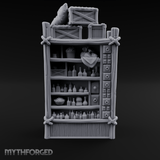 Draped Stacked Cargo Crates Miniature for Dungeons and Dragons, Pathfinder or other TTRPGs