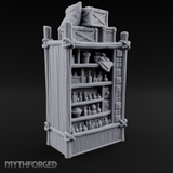 Draped Stacked Cargo Crates Miniature for Dungeons and Dragons, Pathfinder or other TTRPGs