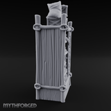 Draped Stacked Cargo Crates Miniature for Dungeons and Dragons, Pathfinder or other TTRPGs