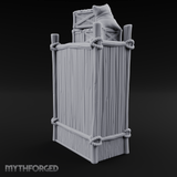 Draped Stacked Cargo Crates Miniature for Dungeons and Dragons, Pathfinder or other TTRPGs