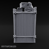 Draped Stacked Cargo Crates Miniature for Dungeons and Dragons, Pathfinder or other TTRPGs