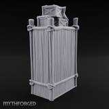 Draped Stacked Cargo Crates Miniature for Dungeons and Dragons, Pathfinder or other TTRPGs