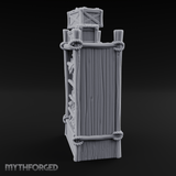 Draped Stacked Cargo Crates Miniature for Dungeons and Dragons, Pathfinder or other TTRPGs