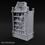 Draped Stacked Cargo Crates Miniature for Dungeons and Dragons, Pathfinder or other TTRPGs