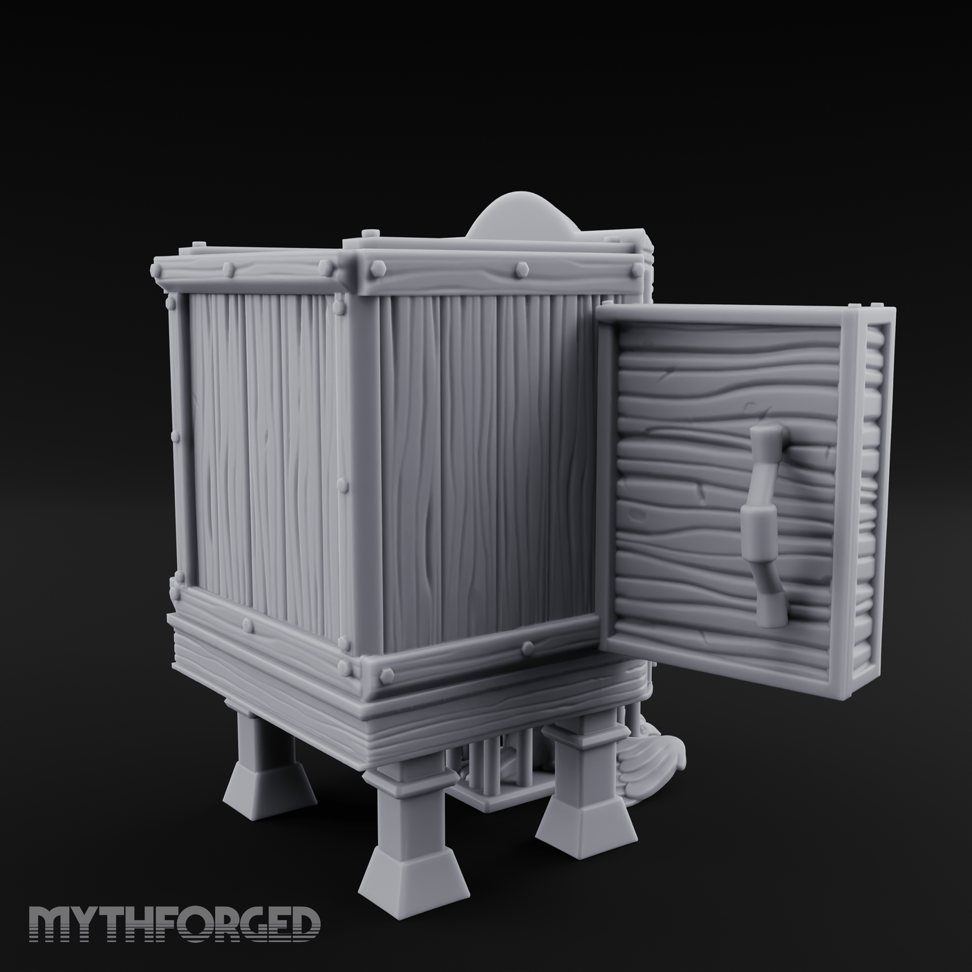 Well-Stocked, Bursting Apothecary Potion Cabinet Miniature for Dungeons and Dragons, Pathfinder or other TTRPGs