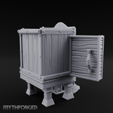 Well-Stocked, Bursting Apothecary Potion Cabinet Miniature for Dungeons and Dragons, Pathfinder or other TTRPGs