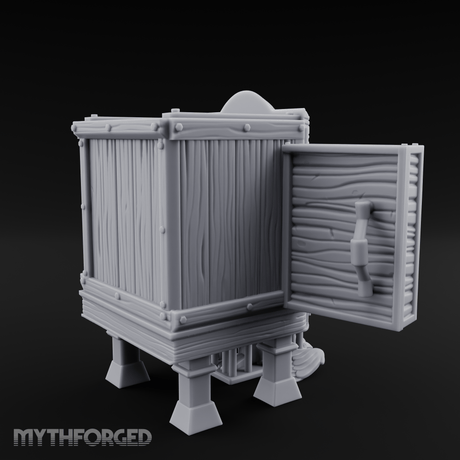 Well-Stocked, Bursting Apothecary Potion Cabinet Miniature for Dungeons and Dragons, Pathfinder or other TTRPGs