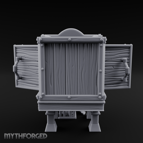 Well-Stocked, Bursting Apothecary Potion Cabinet Miniature for Dungeons and Dragons, Pathfinder or other TTRPGs
