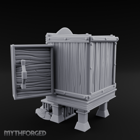 Well-Stocked, Bursting Apothecary Potion Cabinet Miniature for Dungeons and Dragons, Pathfinder or other TTRPGs
