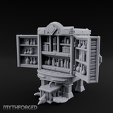 Well-Stocked, Bursting Apothecary Potion Cabinet Miniature for Dungeons and Dragons, Pathfinder or other TTRPGs